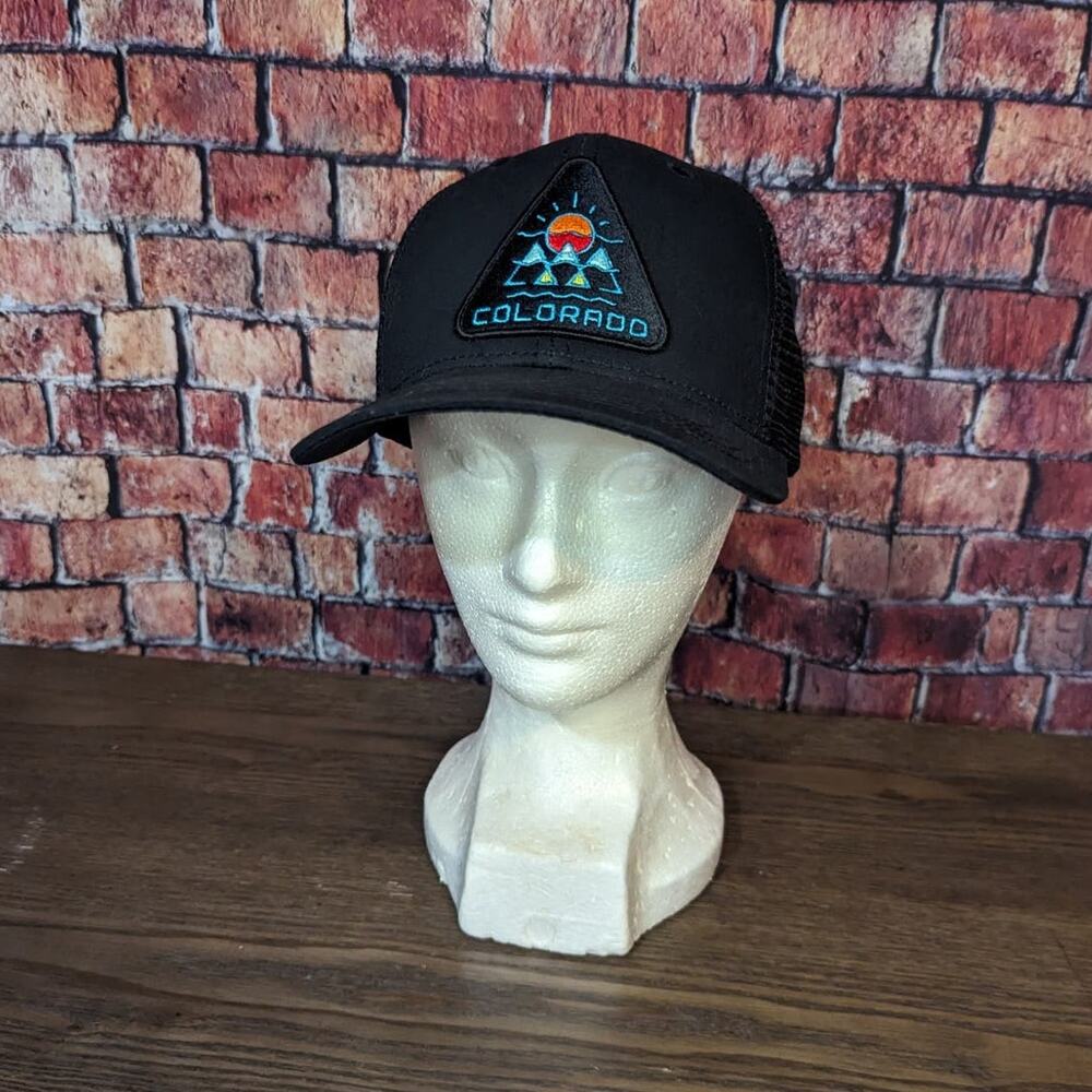 Black Colorado Trucker Hat - Picture 2 of 8